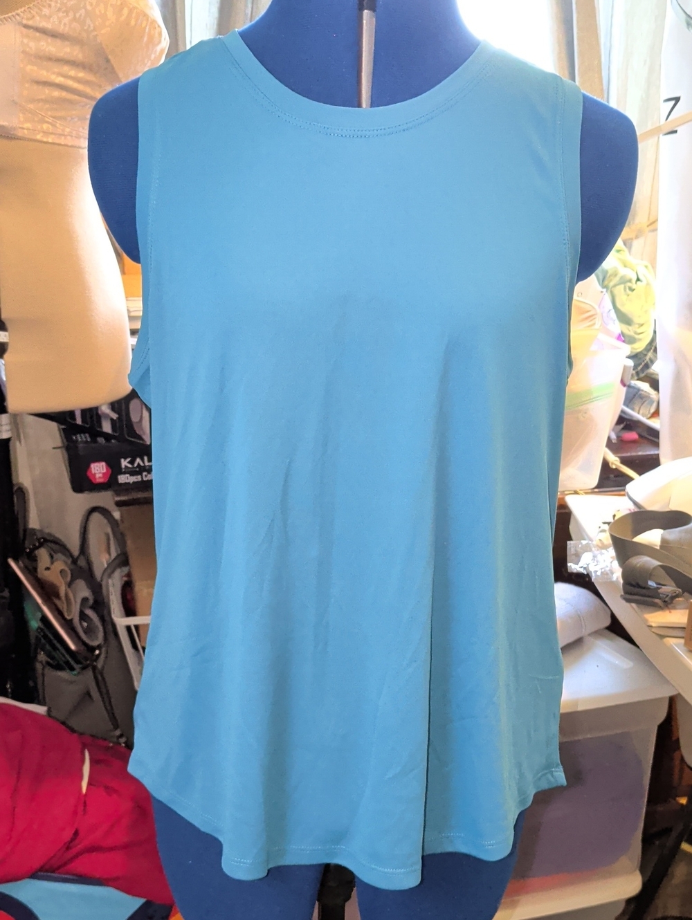 Light Blue Women's Sleeveless Tank Top